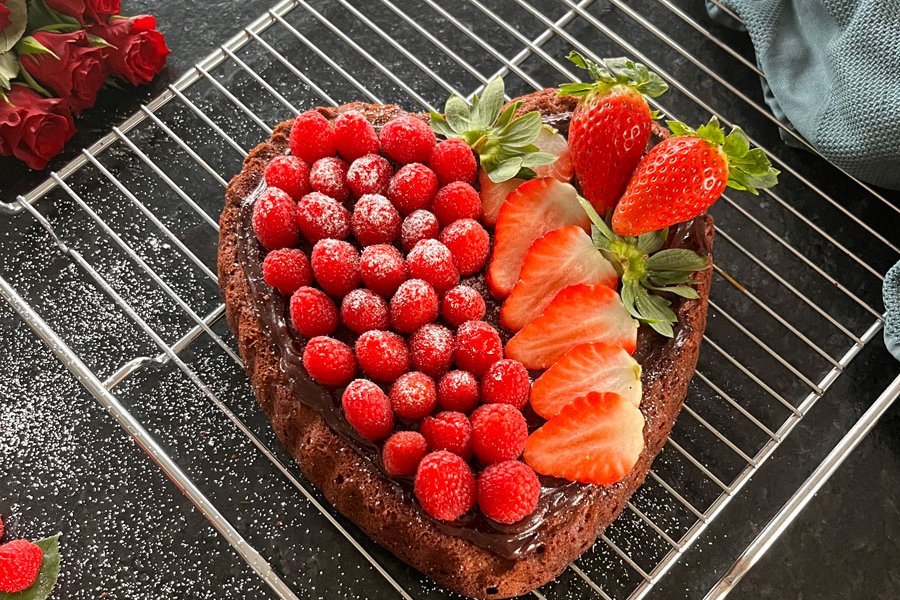 Fertiger Kuchen auf Gitter